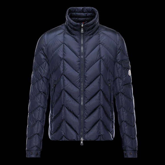 Moncler Berriat Giubbotto Jacket Navy Men’s Size 7 (Fits 2XL) - Great Condition - Picture 1 of 10